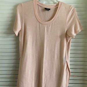 Blush pink short sleeved tunic